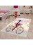 Bisiklet Süren Kız Çiçekli Kelebekli Dijital Baskı Yıkanabilir Kaymaz Taban Çocuk Odası Halısı 1