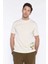 Zadıc Ekru Erkek Bisiklet Yaka Tshirt 2