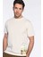 Zadıc Ekru Erkek Bisiklet Yaka Tshirt 3