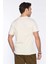 Zadıc Ekru Erkek Bisiklet Yaka Tshirt 5