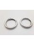 Gümüş Renginde Açılır Yaylı Metal Çanta Zincir Halkası (Çap 3,3 Cm) (1 Pakette 2 Adet) 1