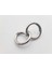 Gümüş Renginde Açılır Yaylı Metal Çanta Zincir Halkası (Çap 3,3 Cm) (1 Pakette 2 Adet) 2