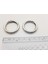 Gümüş Renginde Açılır Yaylı Metal Çanta Zincir Halkası (Çap 3,3 Cm) (1 Pakette 2 Adet) 3