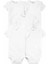 Bebek Kısa Kollu Body Set Kısa Kollu 5'li Paket Beyaz 1