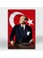 Bayraklı Atatürk Portresi Kanvas Tablo 70X100 1