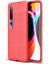 Xiaomi Mi Note 10 Pro Kılıf Darbe Korumalı Deri Görünümlü Silikon Arka Kapak - Kırmızı 1