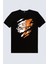 Sert Naruto Siyah Kısa Kollu Kadın T-Shirt 2
