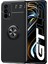 Realme Gt 5g Focus Serisi Yüzük Standlı Silikon Kılıf - Siyah 1