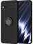 Realme C11 2021 Focus Serisi Yüzük Standlı Silikon Kılıf - Siyah 1