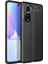 Honor 50 Leather Silikon Kılıf - Siyah 1