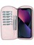 Apple iPhone 13 Pro Max Uyumlu Deri Fermuarlı Cüzdan Kılıf Nu2 Pembe 4