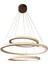 Skygarden 40-60-40 cm Üçlü Iç Dış LED Işıklı Avize 4
