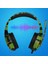Kamuflaj Kedi Kulak Oyun Headset Kulaklıklar Mic ile Bilgisayar Oyunları Tv Yeşil 5