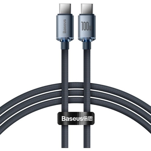 Baseus Crystal Shine 100W Type-C To Type-C Hızlı Şarj Kablo 2 mt CAJY000701