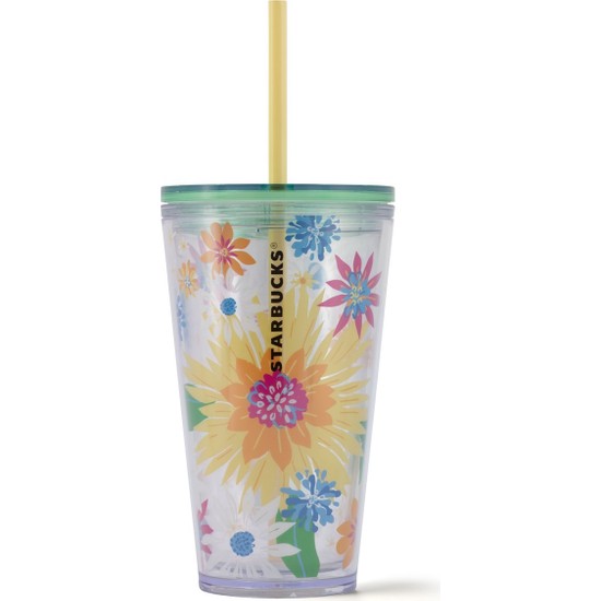 Starbucks® Çiçek Desenli Soğuk Içecek Bardağı 473 ml - 11131268