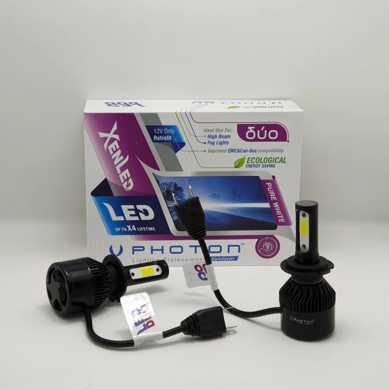Photon Duo LED H7 Xenon Şimşek Etkili Beyaz LED