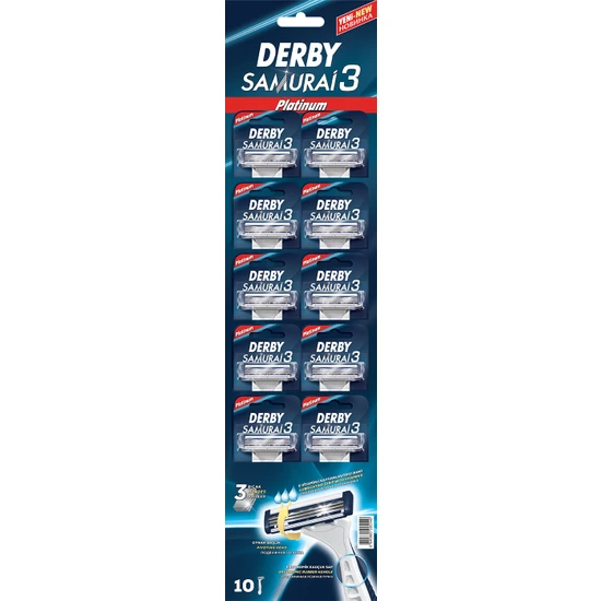 Derby Samurai 3 Platinum Kartela 10'lu