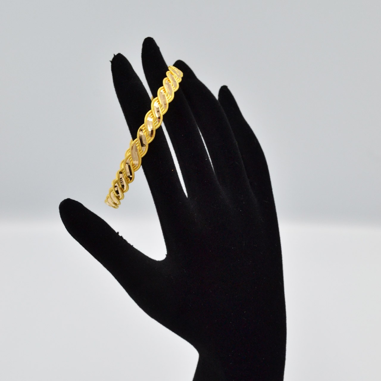 Maxigold Kuyumculuk 15 gr 22 Ayar Aynalı Buse Burma Bilezik