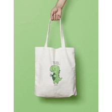 Bikutumutluluk Sevimli Tea-Rex Bez Çanta