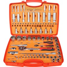 Rico 110 Parça 1/2-1/4 6 Köşe Lokma Takımı Seti