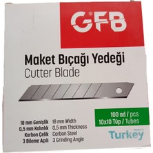 Gfb Maket Bıçağı Yedek Uç 1p*10 Adet Kalınlık UÇ:0,5-18MM Maket Bıçağı Ağzı