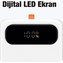 Baseus 20W Dijital LED 10000mAh Powerbank Hızlı Şarj Lightning Kablolu Ppblk-02