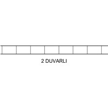 Alrita 50X100X6MM Yeşil Oluklu Polikarbon Levha