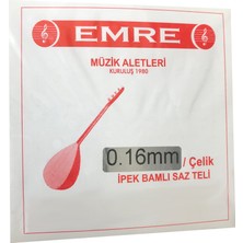 Emre 0.16 mm Çelik Takım Tel Kısa Sap Bağlama Teli 016