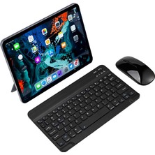 Duhaline Apple iPad 5. Nesil A1822-A1823 9.7" Tablet Için Uyumlu Slim Şarjlı Bluetooth Klavye ve Mouse Seti