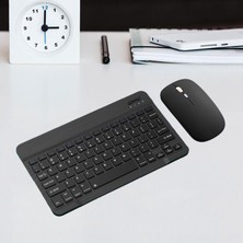Duhaline Samsung Galaxy Tab S6 Lite SM-P617 / SM-P610 Tablet Için Uyumlu Slim Şarjlı Bluetooth Klavye ve Mouse Seti