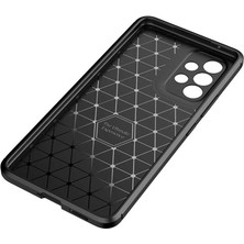 Case 4U A73 Uyumlu Kılıf Rugged Armor Karbon Desenli Lüx Negro Silikon Arka KapakLacivert