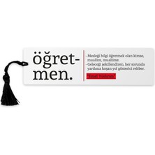 Hediye Sepeti Hediyesepeti Öğretmen Kelime Anlamlı Isme Özel Kitap Ayracı