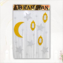 Süsle Bebek ve Parti Eid Ramadan, Pleksili Püsküllü SüS - 50cm x 38cm