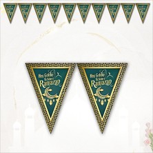 Süsle Bebek ve Parti Hoşgeldin Ramazan Üçgen Bayrak Flama - 2 mt