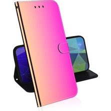 Hello-U Galaxy S20 Fe / S20 Fan Edition / S20 Fe 5g / S20 Fan Sürümü 5g / S20 Lite Için Deri Cüzdanlı ve Standlı Telefon Kılıfı - Turuncu - Pembe (Yurt Dışından)