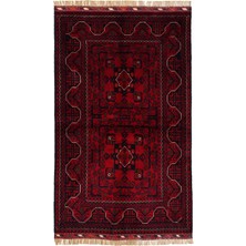 Naar Afgan Khamyab 19015-15 98X153 Kırmızı El Dokuma Yolluk Halı ~ 1.5 M2