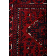 Naar Afgan Khamyab 19015-15 98X153 Kırmızı El Dokuma Yolluk Halı ~ 1.5 M2