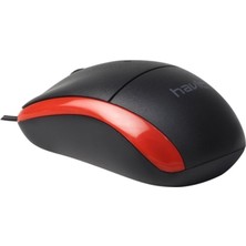 Havit MS851 Kırmızı-Siyah Kablolu Mouse