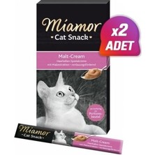 Miamor Cream Malt Özlü Sıvı Kedi Ödülü 6X15 gr 2 Adet
