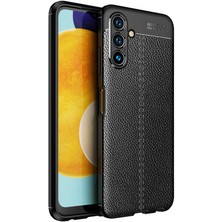 Kilifone - Galaxy A13 5g - Kılıf Deri Görünümlü Auto Focus Karbon Niss Silikon Kapak