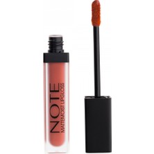 Note Mattemoist Lipgloss Yarı Mat Saten Bitişli Likit Ruj 402 Mat Kiss - Nude