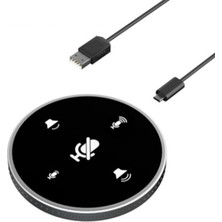 Lovıver 2 Adet USB Konferans Mikrofon W / Hoparlör Mic W / Desktop Computerkk Için Sessiz (Yurt Dışından)