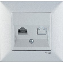 Viko Meridian Viko Karre Beyaz Tekli Data Prizi (RJ45 Cat6)
