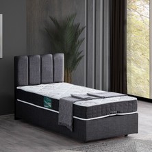Setay Defne Tek Kişilik Baza Başlık Comfort Yatak, Antrasit