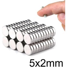 5X2MM Neodyum Güçlü Mıknatıs - Neodim Magnet