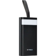 Syrox PB115 30000 Mah Powerbank Fenerli Taşınabilir Şarj Aleti