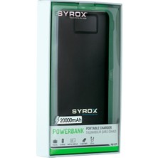 Syrox PB107 20000 Mah LED Ekranlı Powerbank