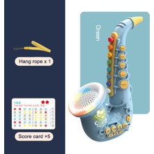 Homyl Trompet / Saksafon / Klarinet Hediye Enstrüman Oyuncakları Bebek Erken Öğrenme Saksafon Yeşil (Yurt Dışından)