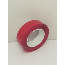 Gördur (6 Adet) Silikonlu Çift Taraflı Montaj Bandı 18MM x 2mt Kırmızı Bant(6 Adet) 6ADET