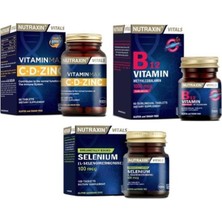 Nutraxin Vitamin Max (1000 Mg C Vitamini, 1000 Iu D Vitamini ve 10 Mg Çinko) + Selenyum + B12 Vitamini